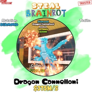 Dragon Cannelloni | 375M/s | Diamond Mutation | Steal a Brainrot