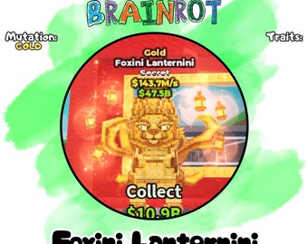 Foxini Lanternini | 143.7 m/s | ゴールド変異 | Steal a Brainrot Roblox