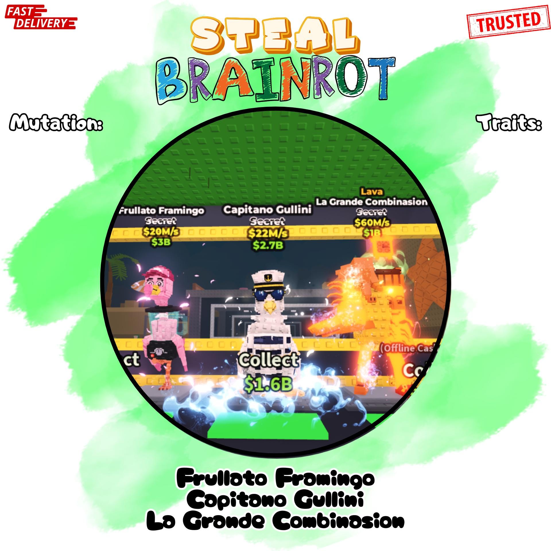 Brainrot 3 Pcs | Steal a Brainrot Roblox - Etsy New Zealand