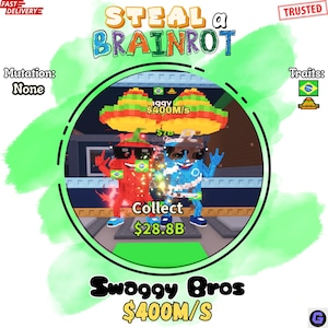 Swaggy Bros | 400M/s (NEW) | +2 Traits | Steal a Brainrot Roblox