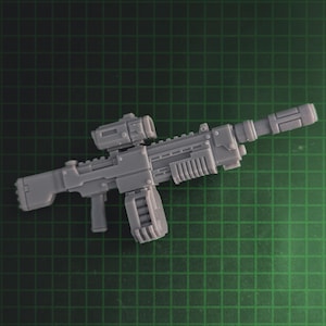 3D Printed Action Figures Battle Rifle Kit