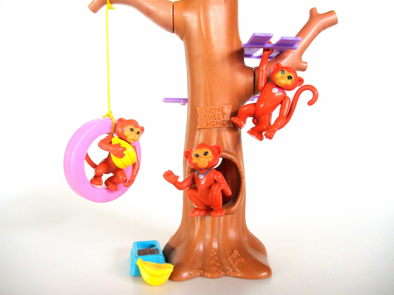 Vintage Littlest Pet Shop Magic Monkeys With Treehouse Playset Etsy