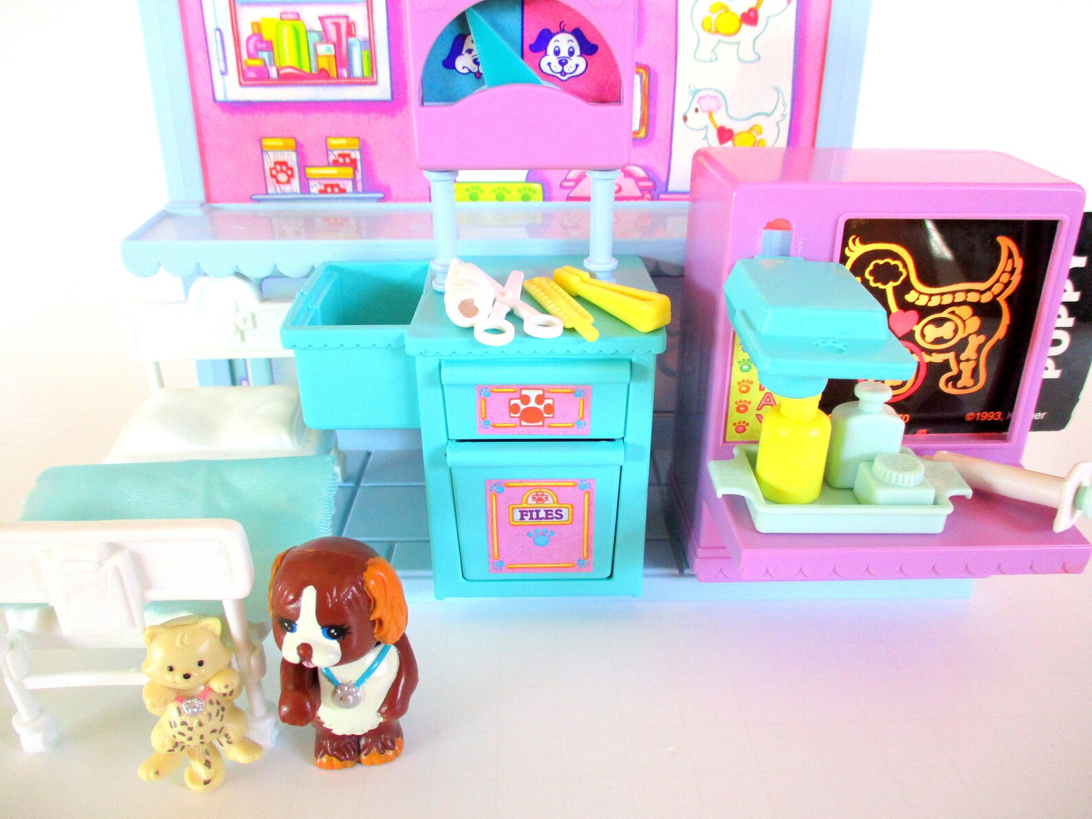 Vintage Littlest Pet Shop Care Center Hospital Playset by Etsy