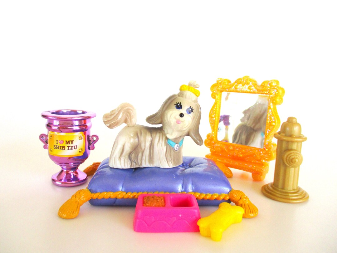 Vintage Littlest Pet Shop Shih Tzu Puppy Playset by Kenner Etsy