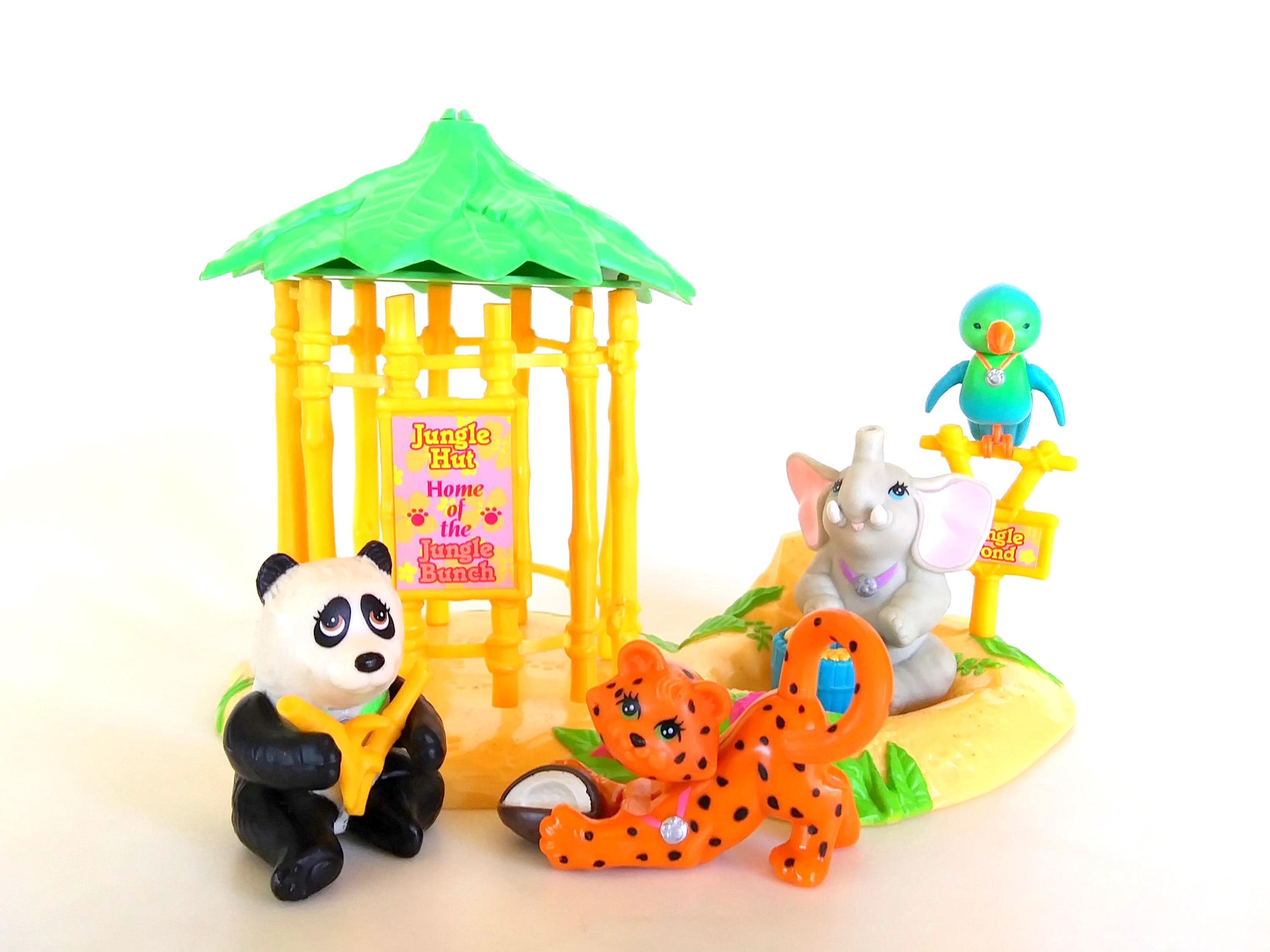 Vintage Littlest Pet Shop Zoo Jungle Bunch Playset by Kenner 1993