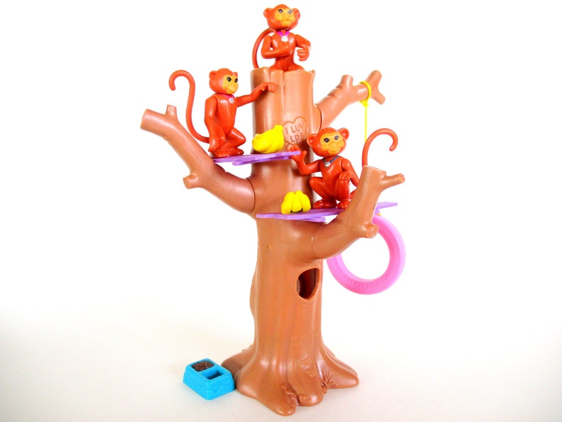 Vintage Littlest Pet Shop Magic Monkeys with Treehouse Playset Etsy