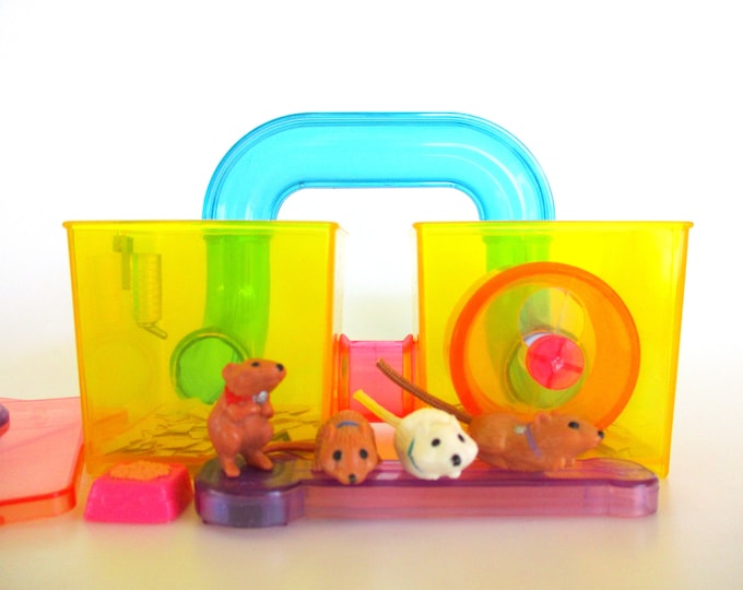 Vintage Littlest Pet Shop Jogging Gerbils With Gerbitrail Etsy