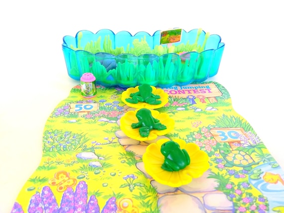 Vintage Littlest Pet Shop Jump 'n Splash Frogs Playset, 1994