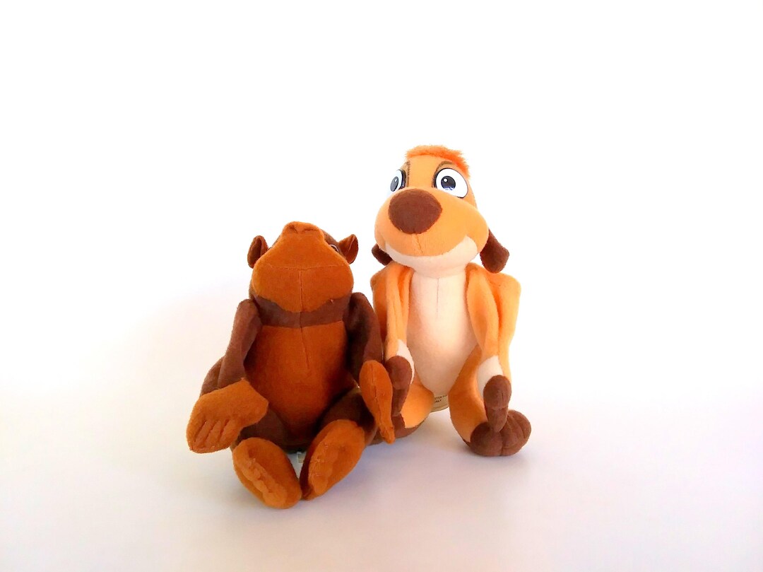 Vintage Disney Lion King Jungle Finger Puppets Plush Timon and Monkey ...