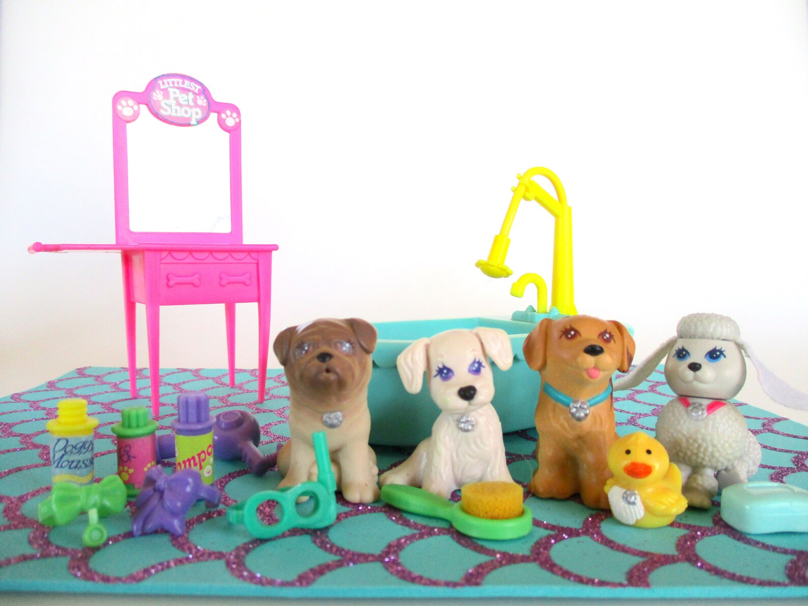 Vintage Littlest Pet Shop Splash Happy Puppies Playset by Etsy
