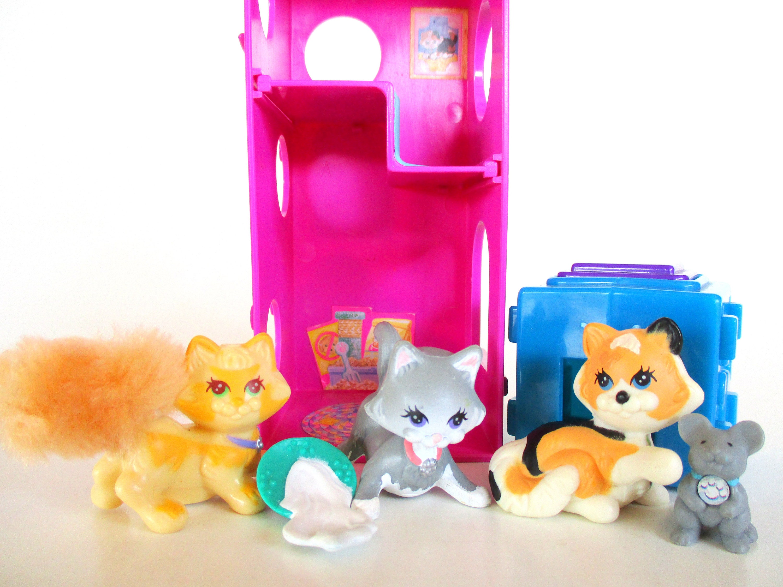 Vintage Littlest Pet Shop Purry Kittens with Kitty Playtime Etsy