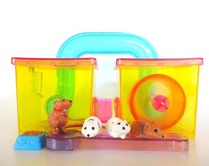 Vintage Littlest Pet Shop Jogging Gerbils With Gerbitrail Etsy