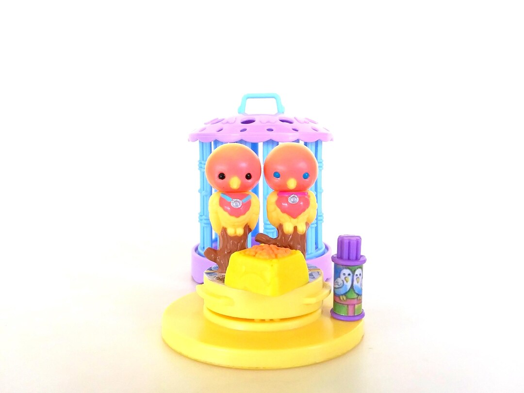 Vintage Littlest Pet Shop Kissing Lovebirds by Kenner 1992 Retro