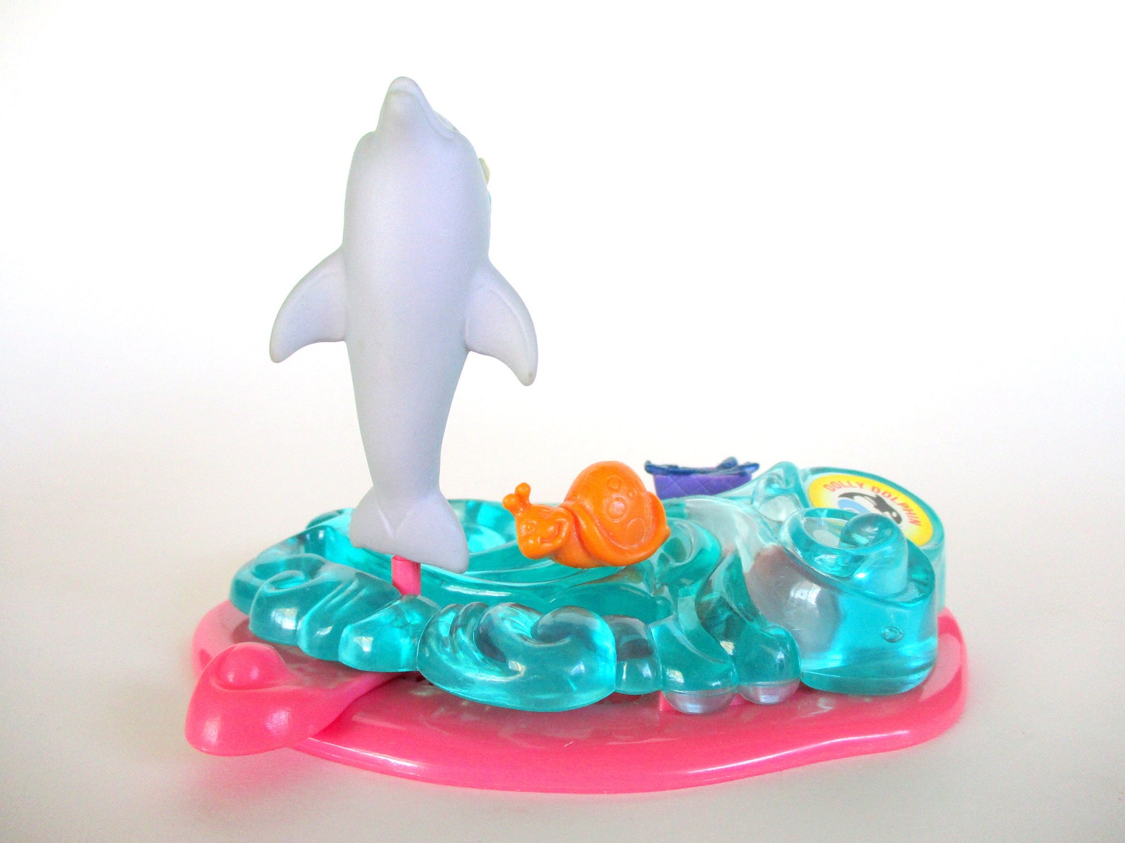 Vintage Littlest Pet Shop Dolly Dolphin on Her Dancing Wave Etsy