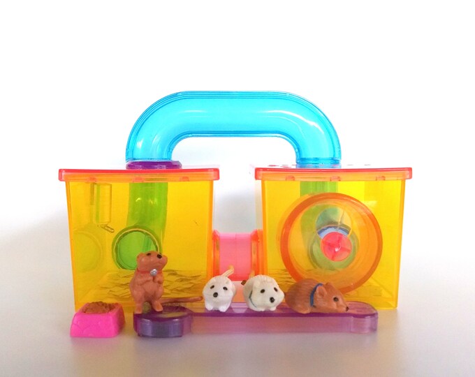Vintage Littlest Pet Shop Jogging Gerbils With Gerbitrail Playset by Kenner 1992 Etsy