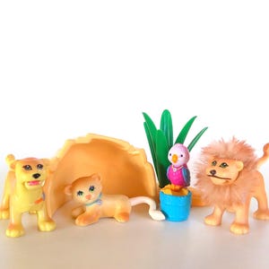Vintage Littlest Pet Shop Zoo Lion Family Figures - Kenner 1994 - Etsy