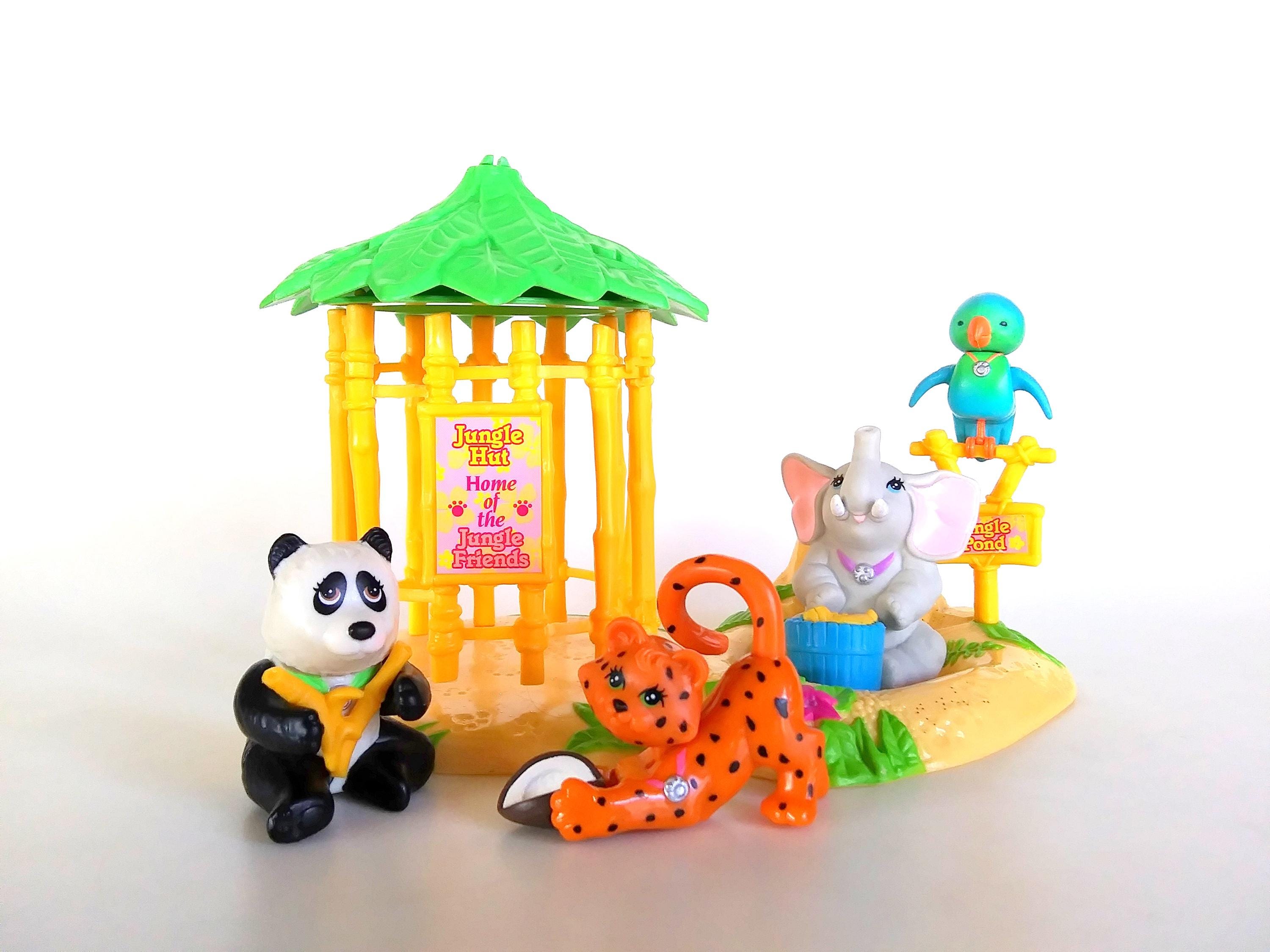 Vintage Littlest Pet Shop Zoo Jungle Bunch Playset by Kenner 1993