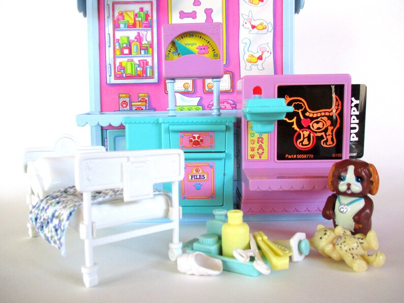 Vintage Littlest Pet Shop Care Center Hospital Playset by Etsy