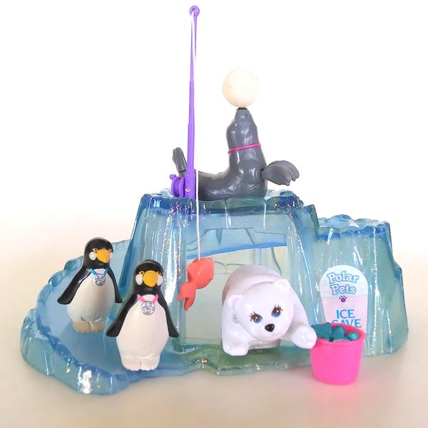 Vintage Littlest Pet Shop Zoo Polar Pets Playset by Kenner 1993