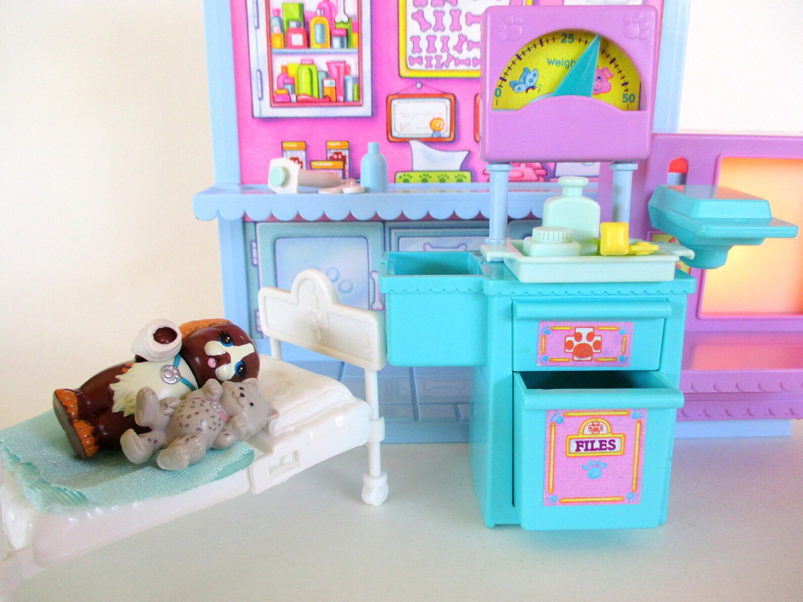 Vintage Littlest Pet Shop Care Center Hospital Playset by Etsy