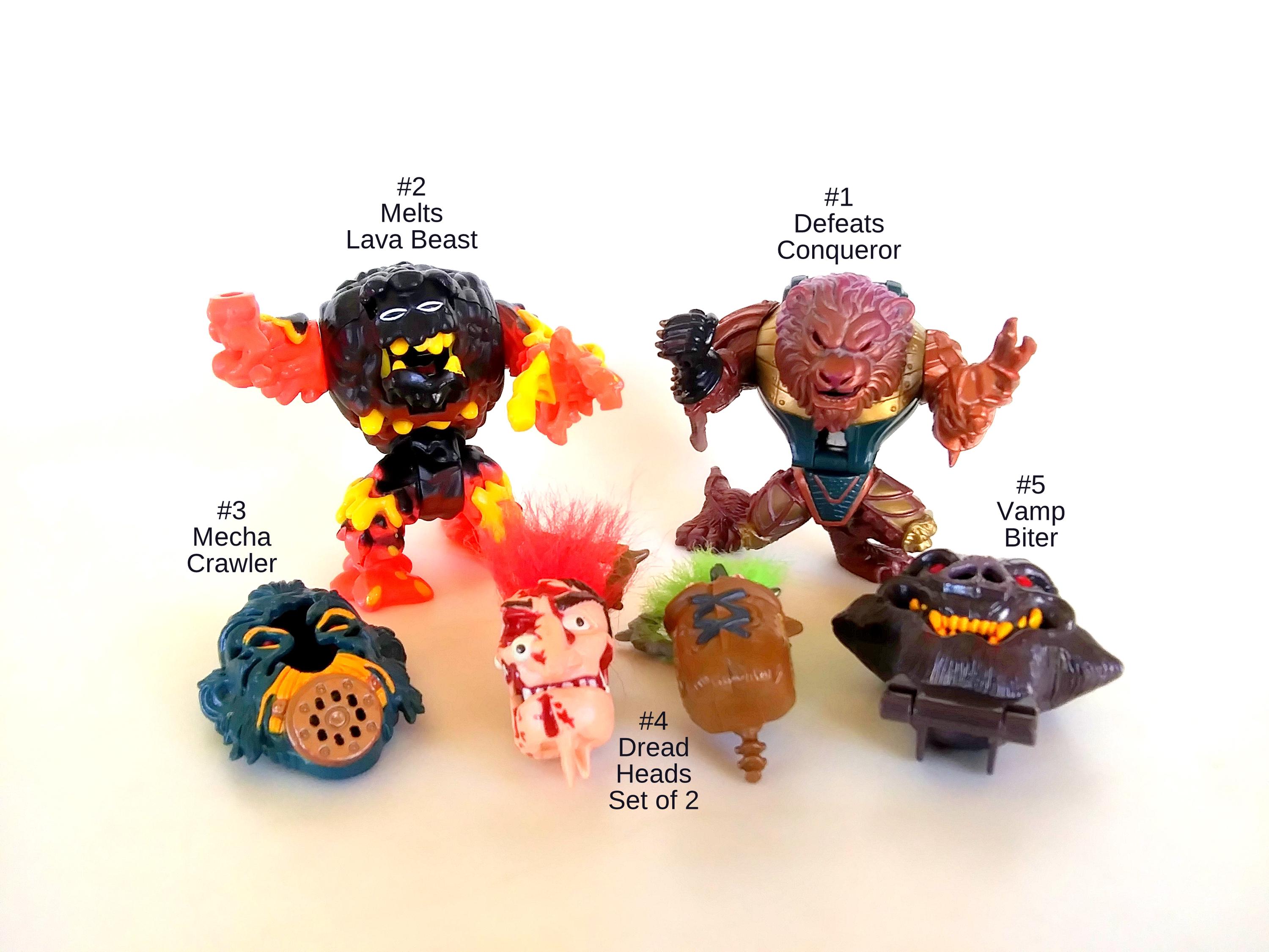 Mighty Max Lava Beast Magmatrax – Version Italienne Scellée – Battle Max