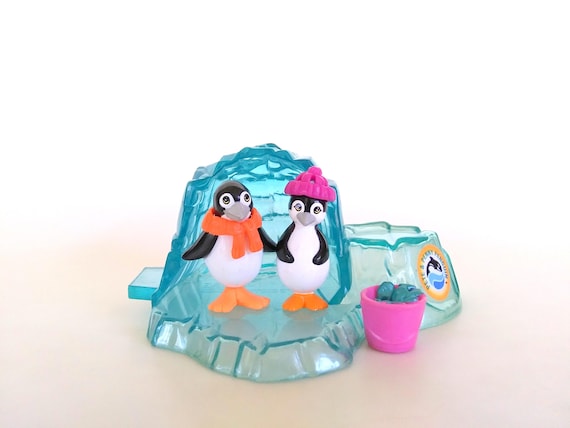 激レア 90s LI'L PENNY リトルペニー ヴィンテージ フィギュア Vintage Littlest Pet Shop Penguins Pete & Penny With Icy Igloo