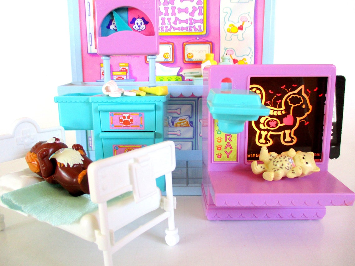 Vintage Littlest Pet Shop Care Center Hospital Playset by Etsy