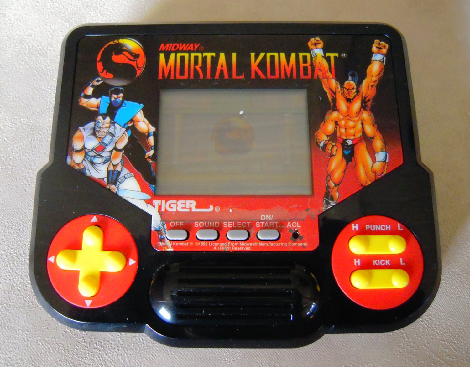 Tiger Electronics Midway Mortal Kombat Handheld Game 1992 for sale online