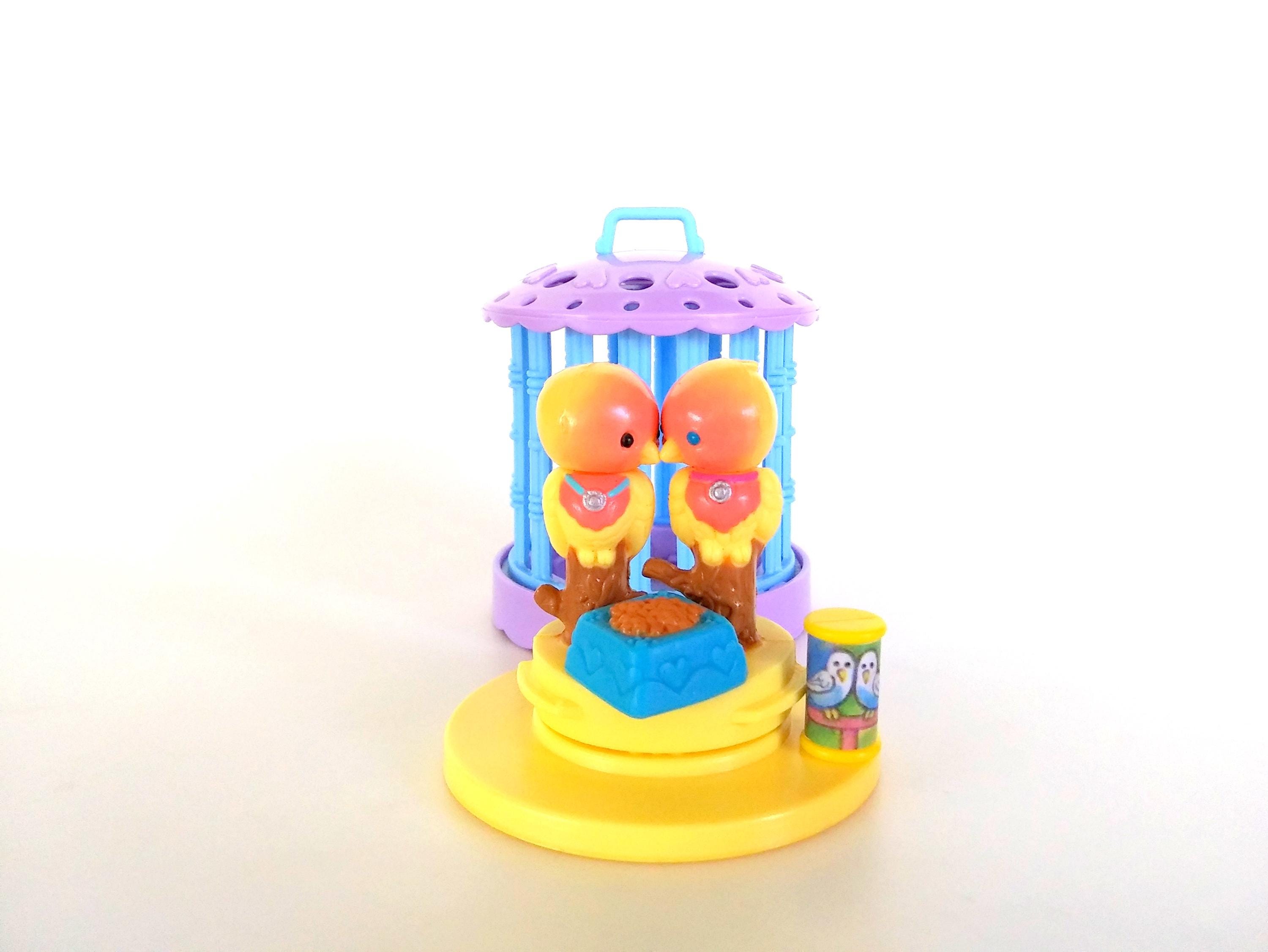 Vintage Littlest Pet Shop Kissing Lovebirds by Kenner 1992 Retro