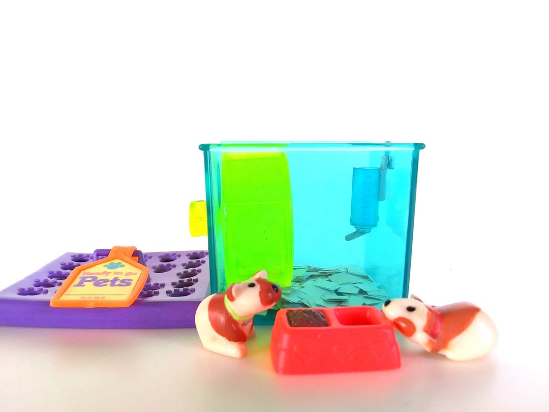 Vintage Littlest Pet Shop Busy Hamsters With Jogging Wheel Playset by