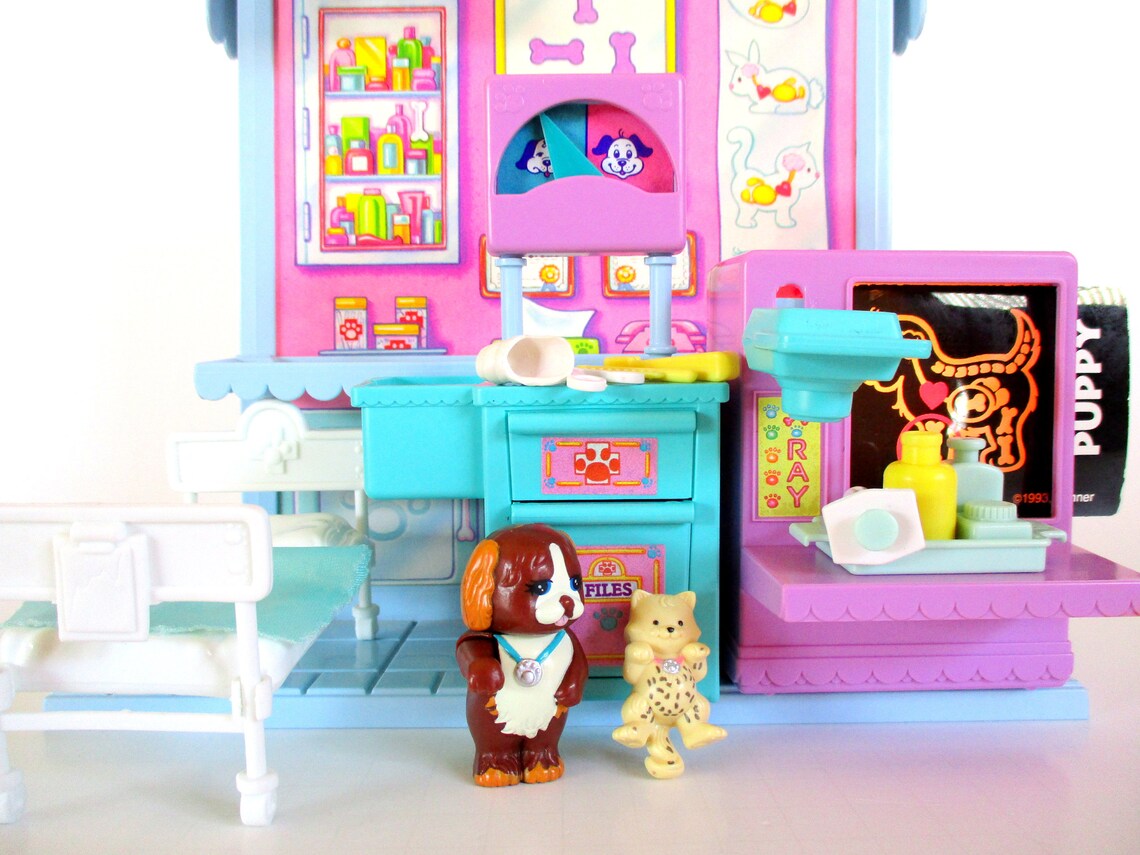 Vintage Littlest Pet Shop Care Center Hospital Playset by Etsy