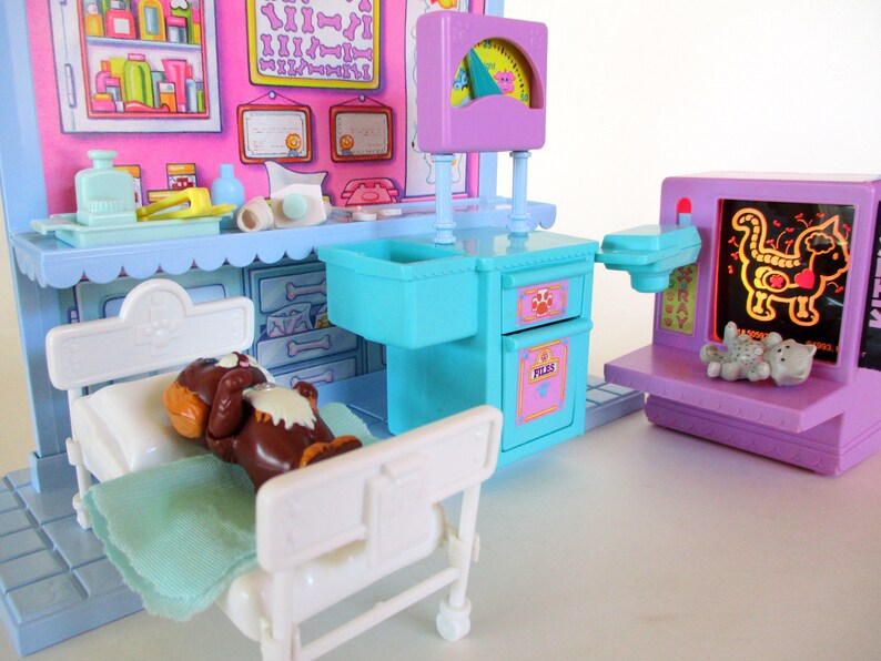 Vintage Littlest Pet Shop Care Center Hospital Playset by Etsy