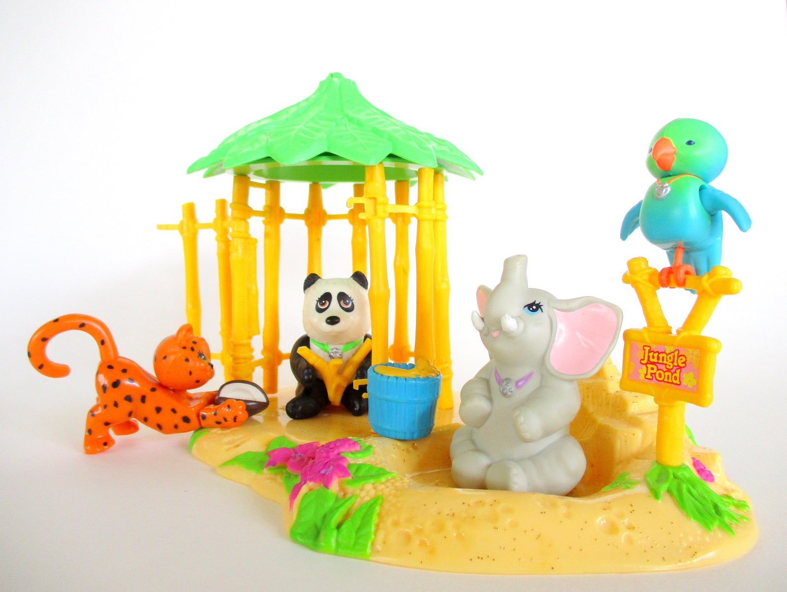 Vintage Littlest Pet Shop Zoo Jungle Bunch Playset by Kenner Etsy