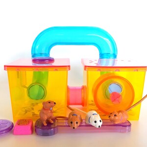 Vintage Littlest Pet Shop Jogging Gerbils with Gerbitrail Playset by Kenner 1992