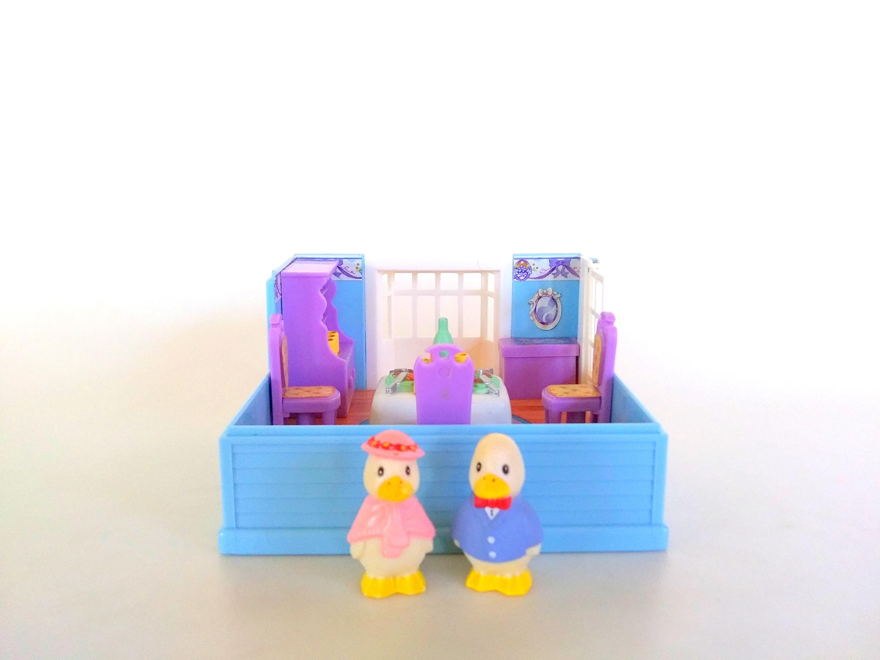 Vintage Furry Families Duck Family Dining Room Takara Playmates