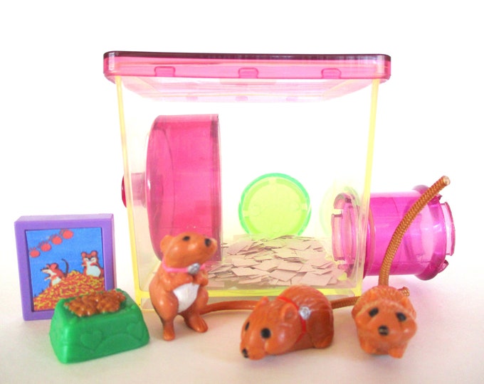 Vintage Littlest Pet Shop Bustling Gerbils Mini Playset by Etsy