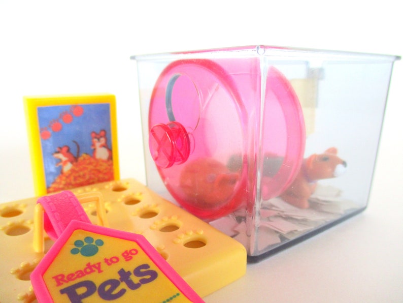 Vintage Littlest Pet Shop Hurrying Hamsters with Hamster House Etsy