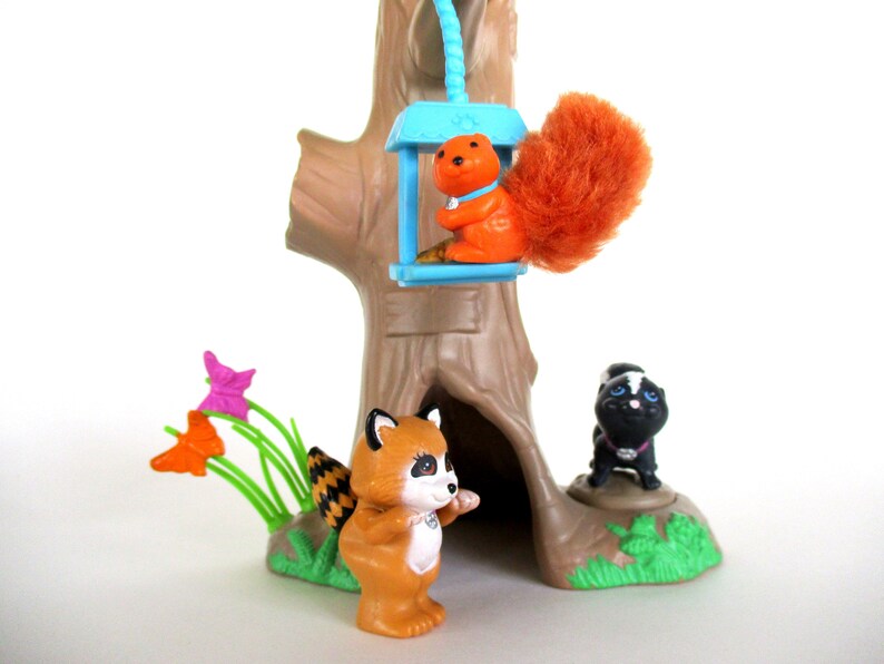 Vintage Littlest Pet Shop Chirpy Tree Friends with Woodsy Home Etsy