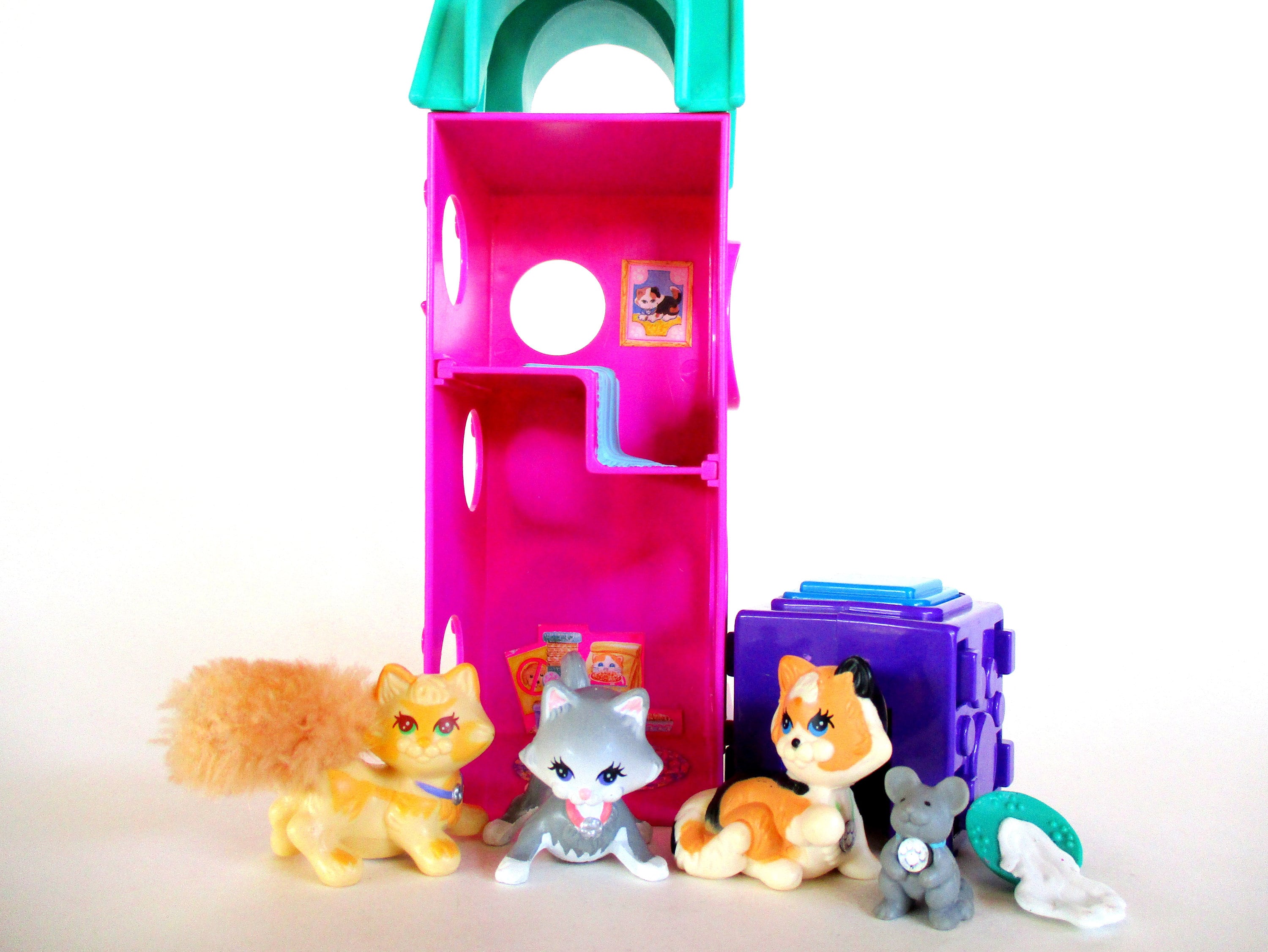 Vintage Littlest Pet Shop Purry Kittens with Kitty Playtime Etsy México