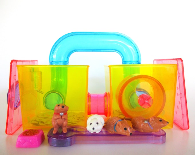 Vintage Littlest Pet Shop Jogging Gerbils With Gerbitrail Etsy