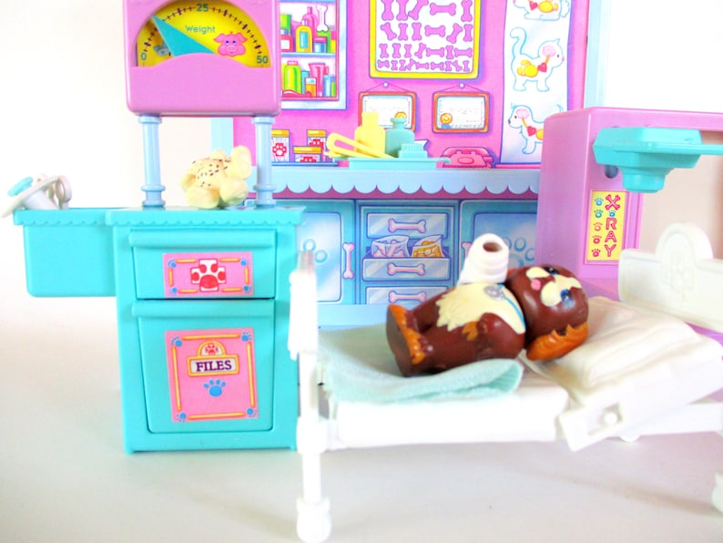 Vintage Littlest Pet Shop Care Center Hospital Playset by Etsy