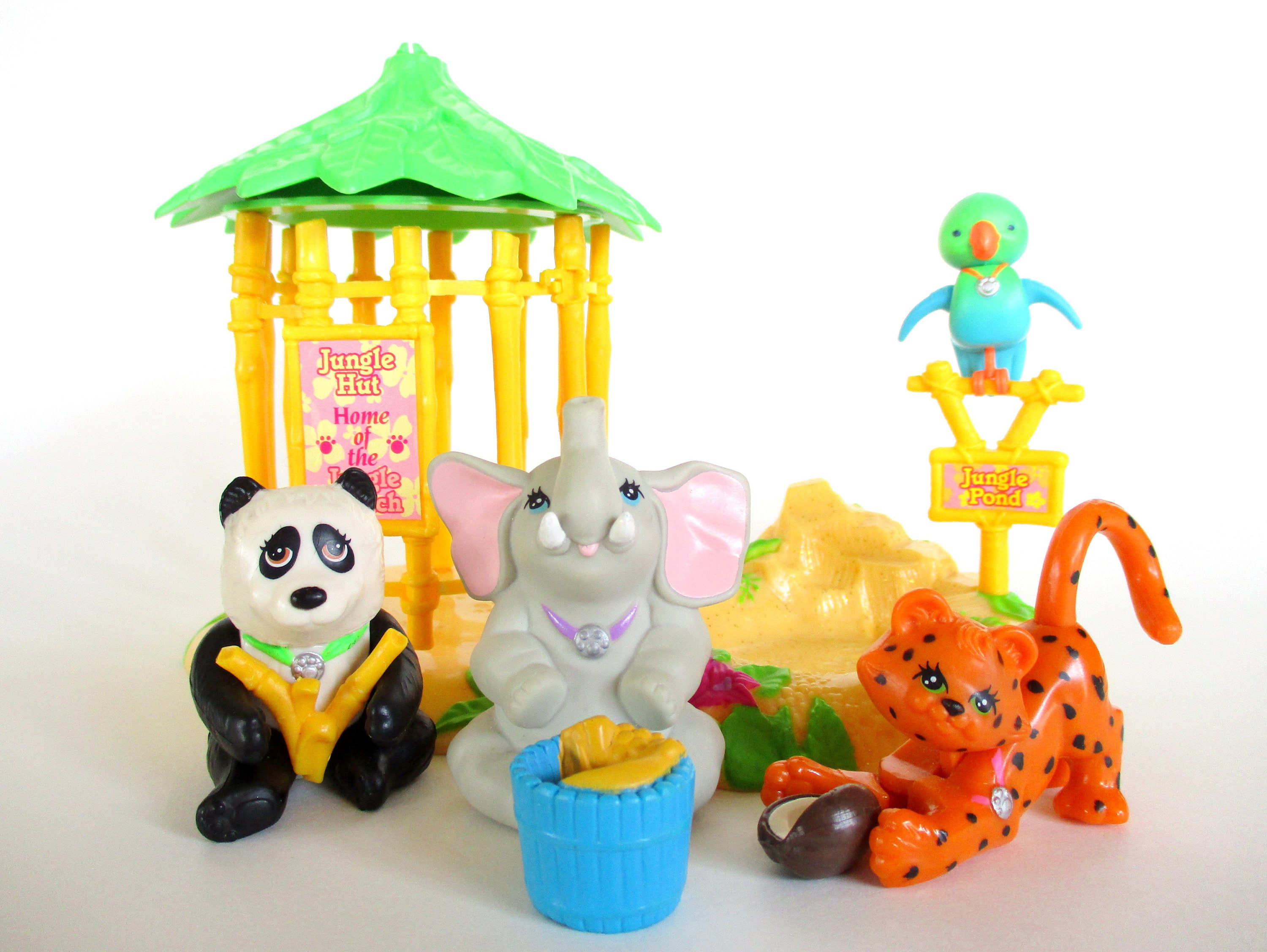Vintage Littlest Pet Shop Zoo Jungle Bunch Playset by Kenner Etsy