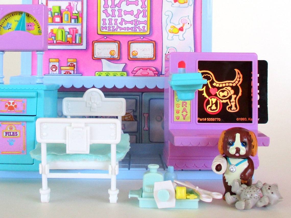 Vintage Littlest Pet Shop Care Center Hospital Playset by Etsy