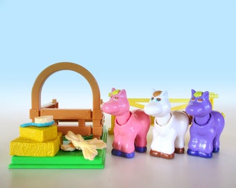 Vintage Ponies Itzy Bitzy Pals Playful Animal Friends Playset by TalenToys