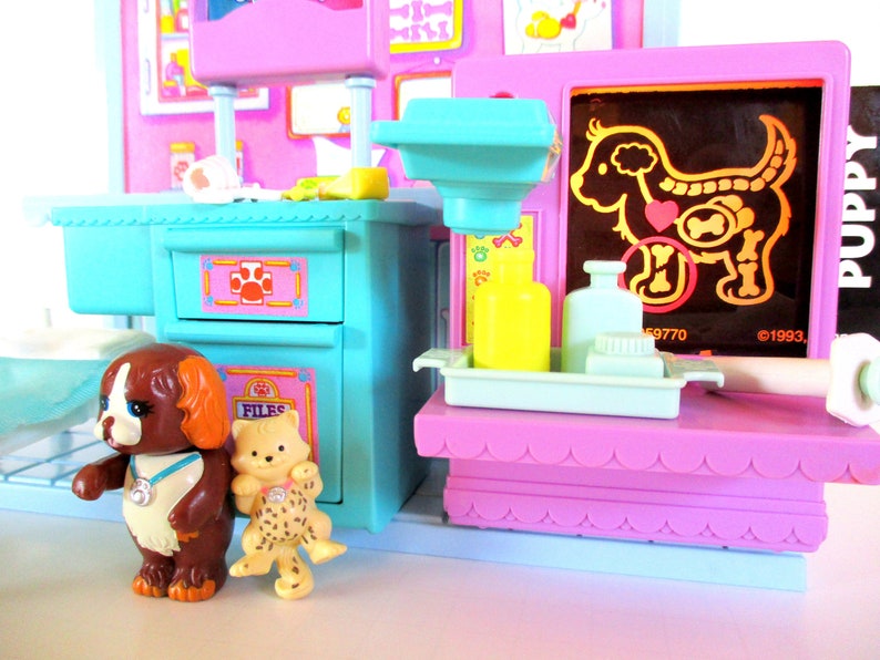 Vintage Littlest Pet Shop Care Center Hospital Playset by Etsy