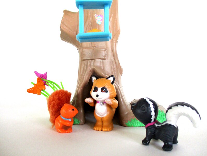 Vintage Littlest Pet Shop Chirpy Tree Friends with Woodsy Home Etsy