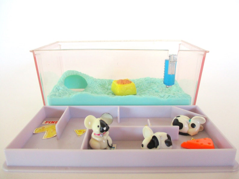 Vintage Littlest Pet Shop Itsy Bitsy Mice with Magic Maze Etsy