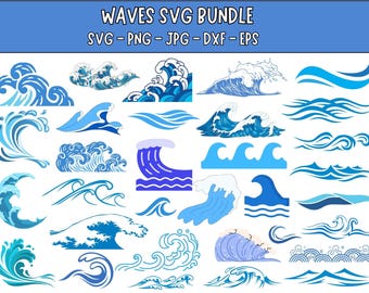 Wave SVG Bundle: Ocean Mandala Vector Cut Files (Digital Download)