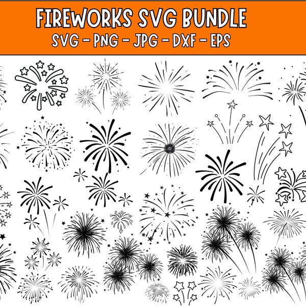 Fireworks.svg - Etsy