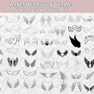 Angel Wings Svg| Angel Wings Png| Angel wings Clipart| Angel In Heaven Svg| Angel wings Cut Files| Svg Files For Cricut| Angel wing